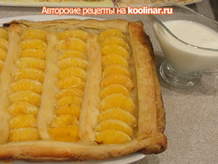 Пирог с мандаринами и кремом сабайон: шаг 4