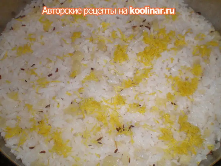 Имбирно-цитрусовый рис как гарнир или основное блюдо: шаг 6