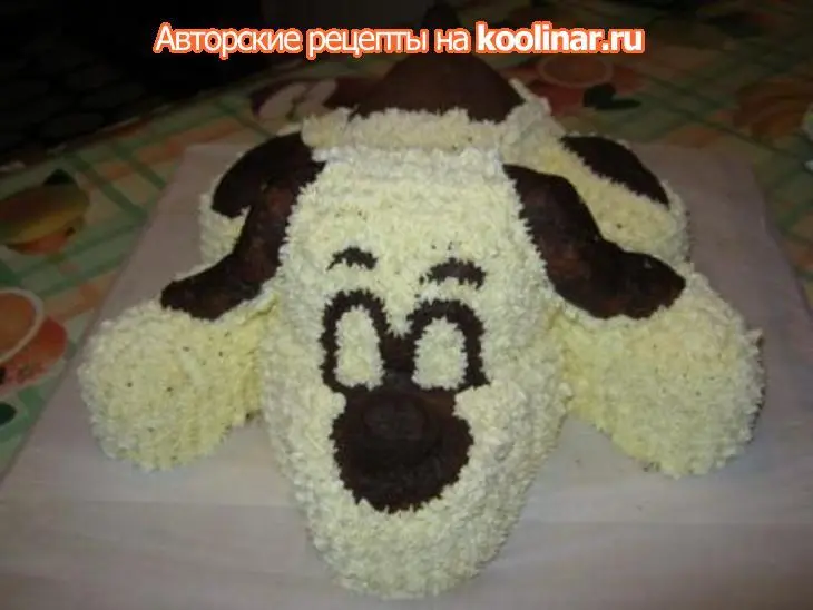 Торт "собачка": шаг 11