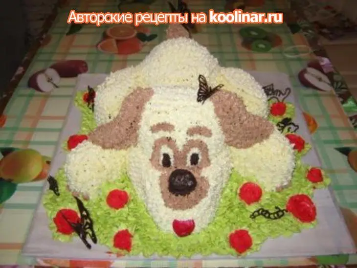 Торт "собачка": шаг 15