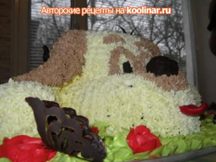Торт "собачка": шаг 16