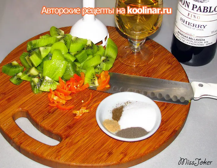 Свинина с экзотическим соусом и гарниром: шаг 2