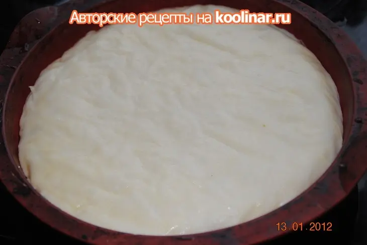 Пирог с тестом фило,творогом,яблоками и бананом: шаг 7