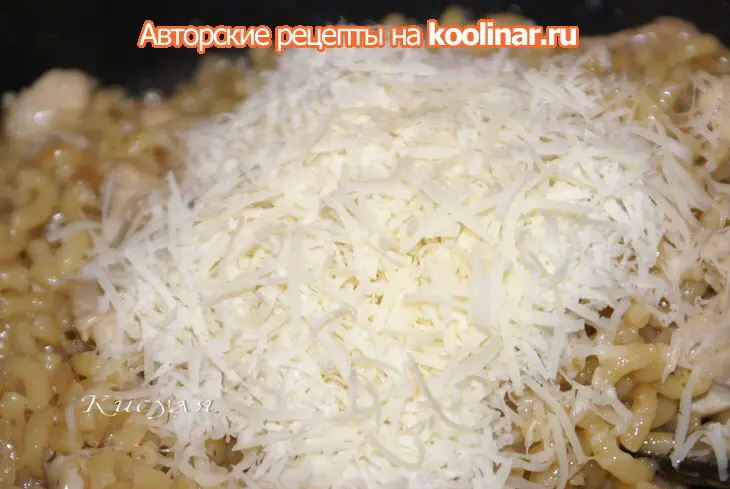 Ризотированная паста с курицей: шаг 5