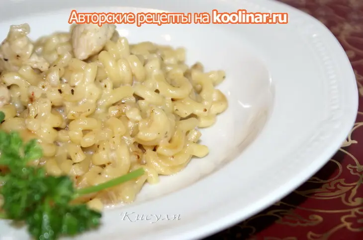 Ризотированная паста с курицей: шаг 7