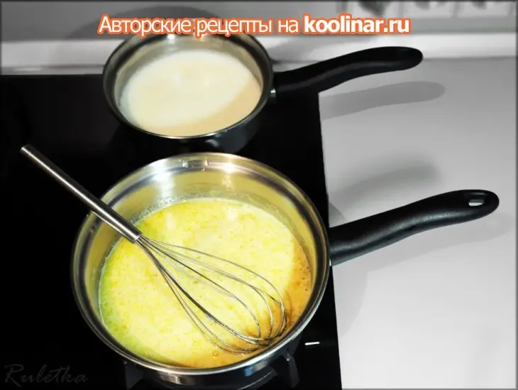 Пирожное с шоколадным муссом и черносмородиновым баваруа "тримирие".: шаг 15