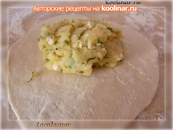 Лепёшки с картофельной начинкой: шаг 7