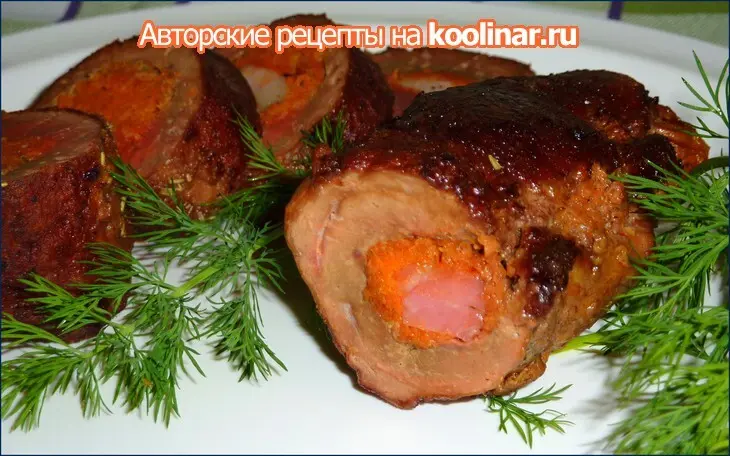 Рулетики из телячьей печени (на любителя): шаг 4