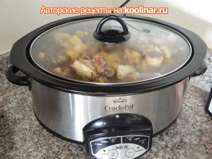 Соус с рёбрами и картошкой: шаг 6