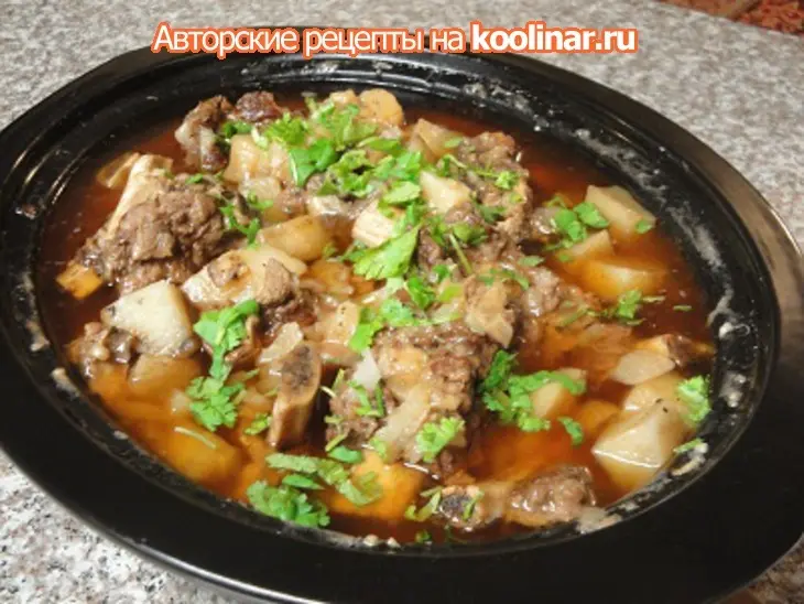 Соус с рёбрами и картошкой: шаг 7