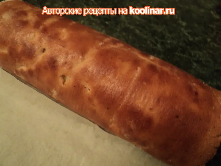 Рулет «березовое полено»: шаг 6