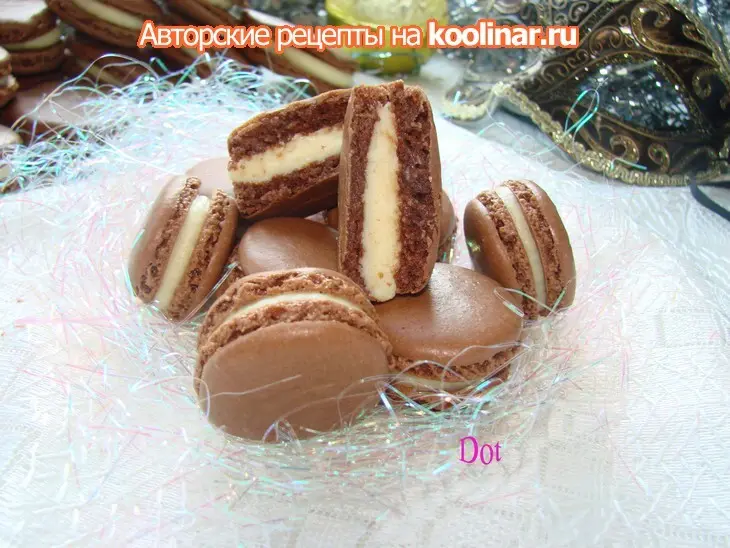 Шоколадный макаронс "инь-янь": шаг 3