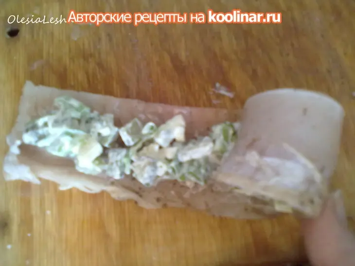 Рулетики из филе щуки с двумя начинками: шаг 15