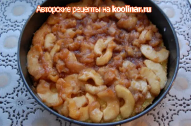 Яблочный торт с карамельным баварским муссом с корицей: шаг 25