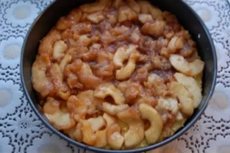 Яблочный торт с карамельным баварским муссом с корицей: шаг 25