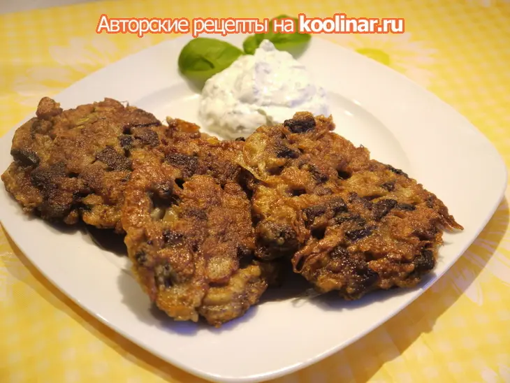 Оладьи из рубленной печени: шаг 4