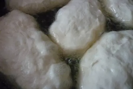 Московские пирожки с капустой (постное дрожжевое тесто): шаг 9