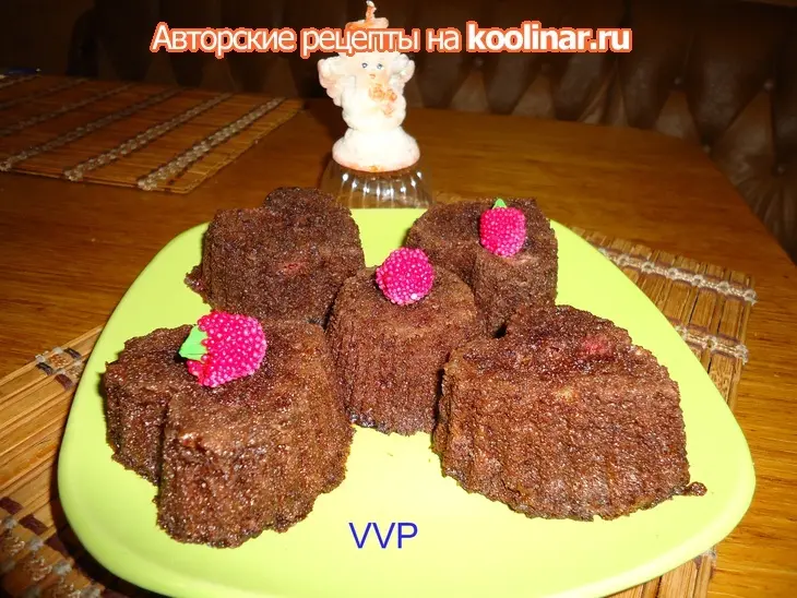 Шоколадные пирожные в свч: шаг 6
