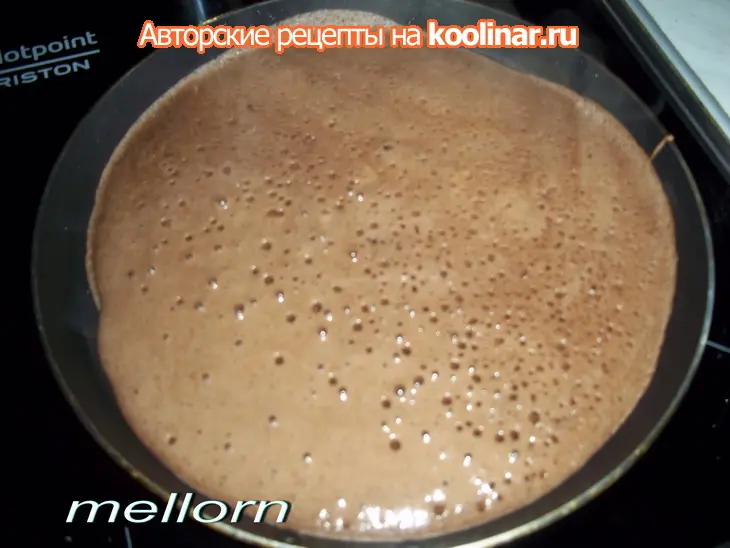 Блины шоколадные с апельсиновым соусом: шаг 5