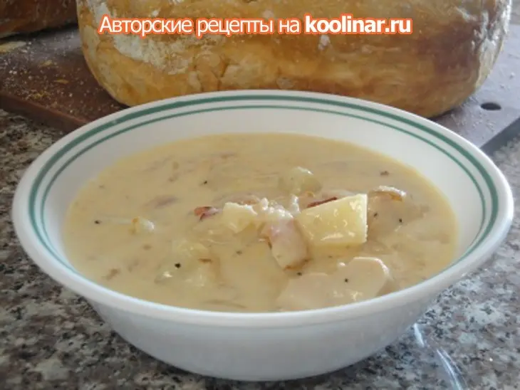 Картофельный крем-суп с курицей,беконом и апельсином: шаг 7
