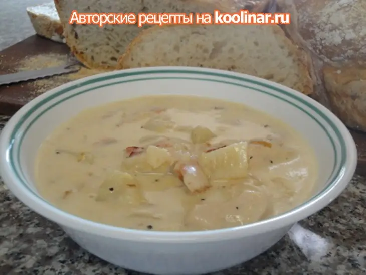 Картофельный крем-суп с курицей,беконом и апельсином: шаг 9