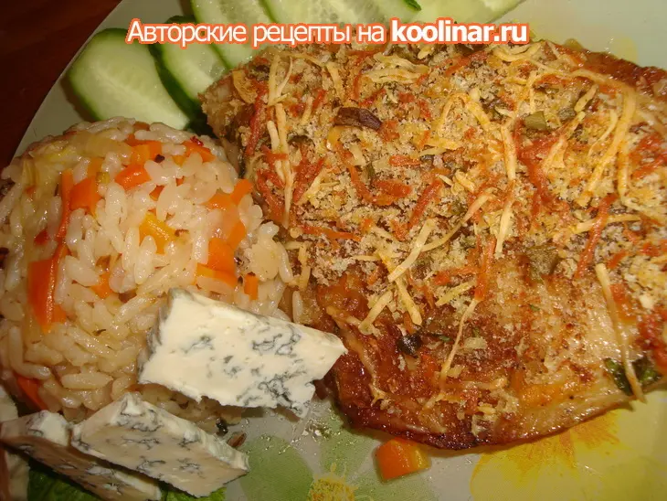 Телапия под хрустящей шубкой с вкусным гарниром из риса: шаг 6