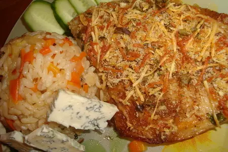 Телапия под хрустящей шубкой с вкусным гарниром из риса: шаг 6