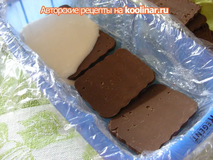 Сметанно-творожный торт без выпечки: шаг 3