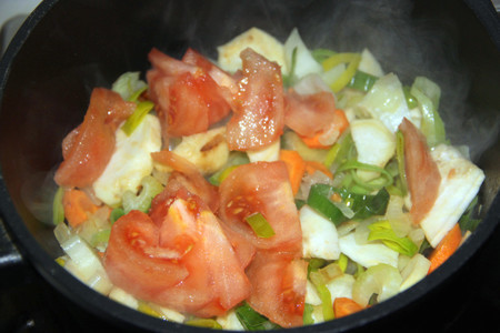 Зимний картофельный суп-толчёнка с квашеной капустой, да со шкварочками: шаг 3