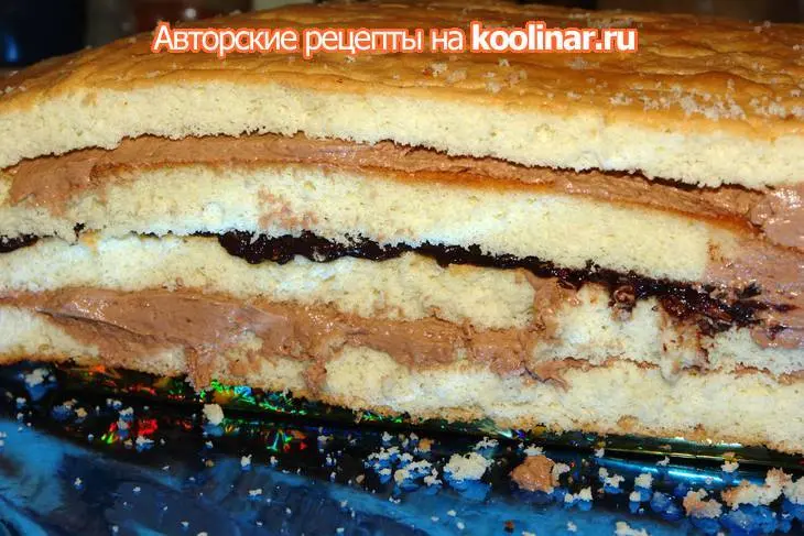 Торт "электровоз" или "голубой вагон бежит, качается...": шаг 12