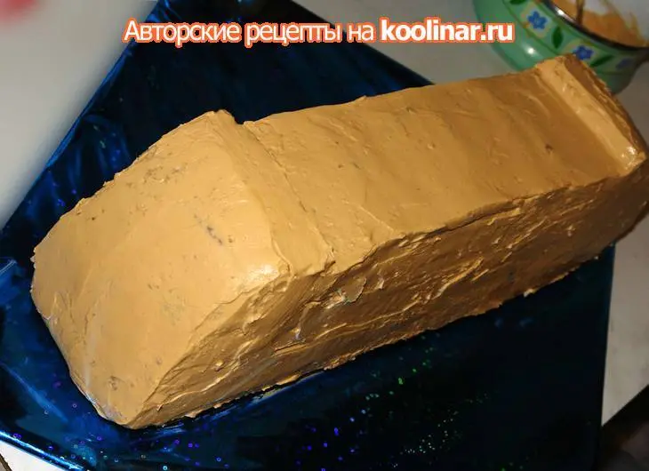 Торт "электровоз" или "голубой вагон бежит, качается...": шаг 15