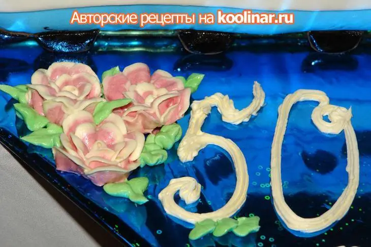 Торт "электровоз" или "голубой вагон бежит, качается...": шаг 19