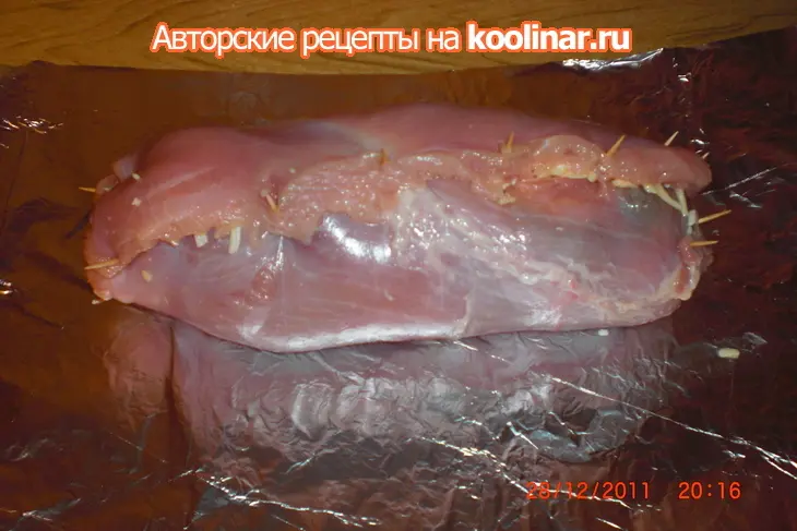Рулет из индейки.: шаг 6