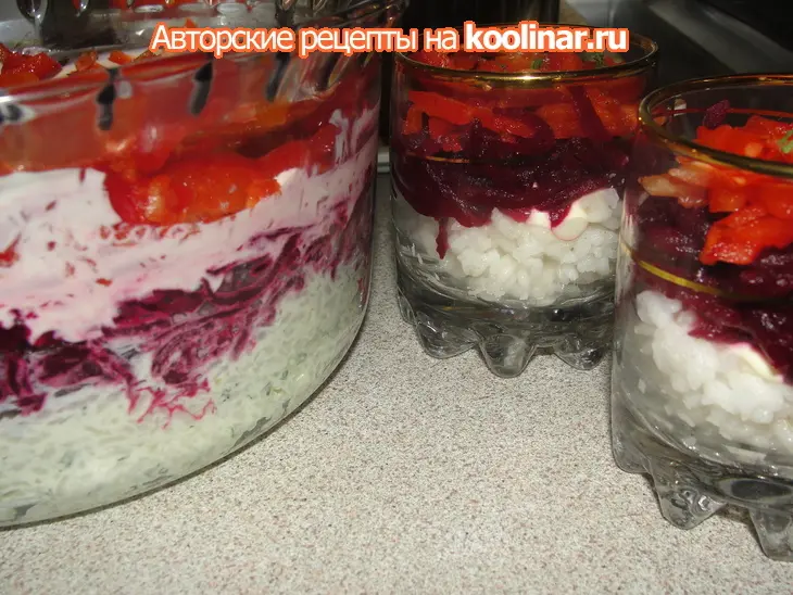 Рисовый салат со свеклой : - ): шаг 3