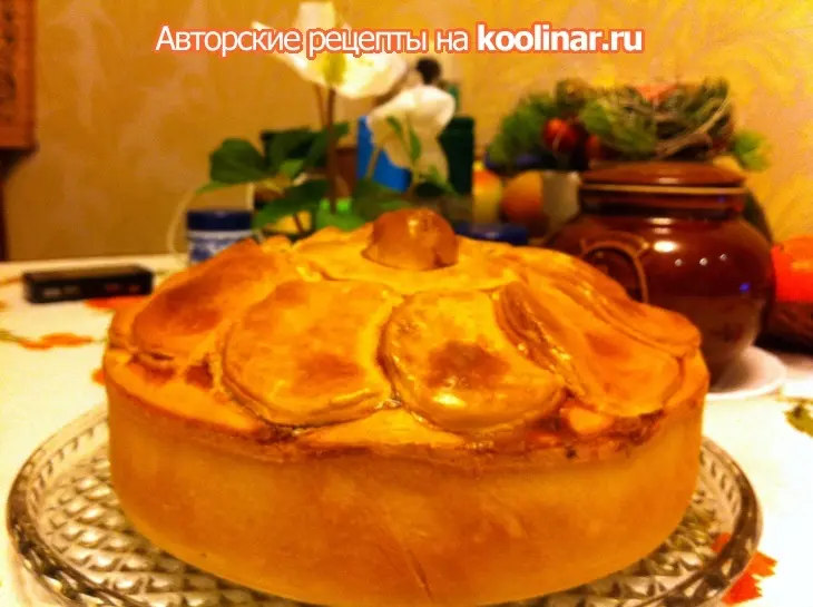 Пасхальный пирог с яйцами: шаг 9