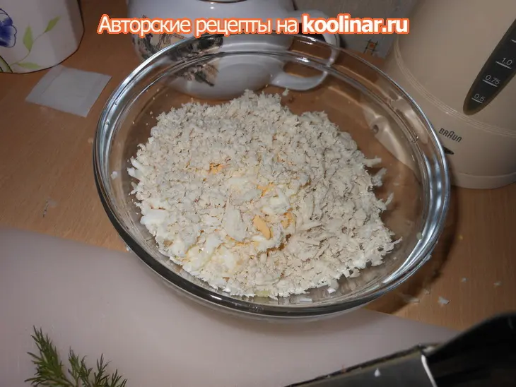 Салат зарафшан: шаг 3