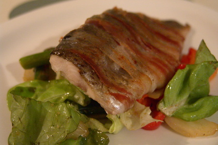 Горячий салат с рыбой: шаг 5