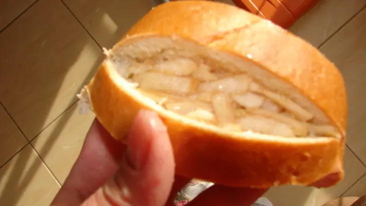 Гренки а-ля пирожки с яблоками: шаг 4