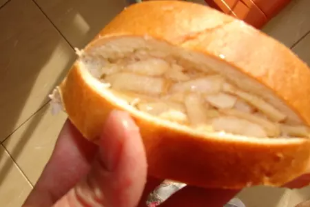 Гренки а-ля пирожки с яблоками: шаг 4