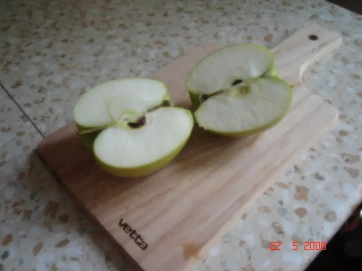 Яблочные лебеди: шаг 1
