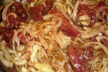Шашлык из мяса ягненка с беконом: шаг 1