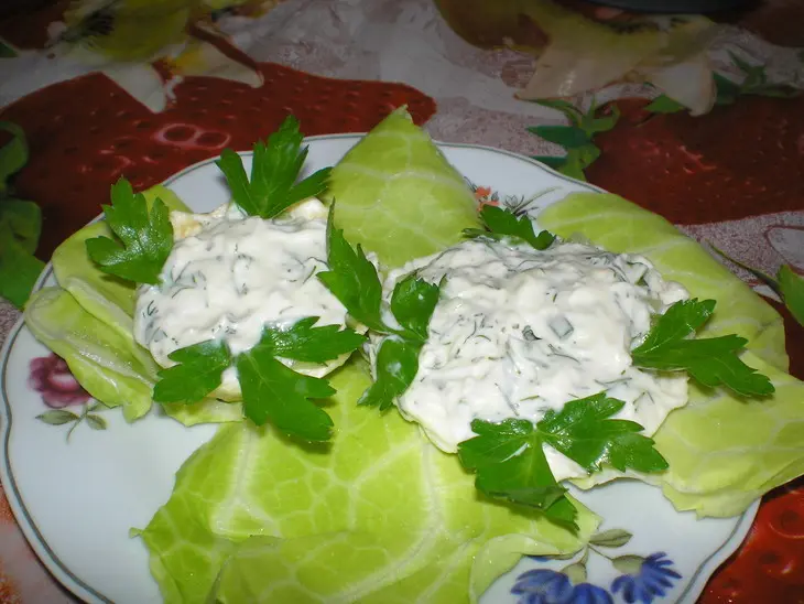 Сырные корзиночки закусочные: шаг 3