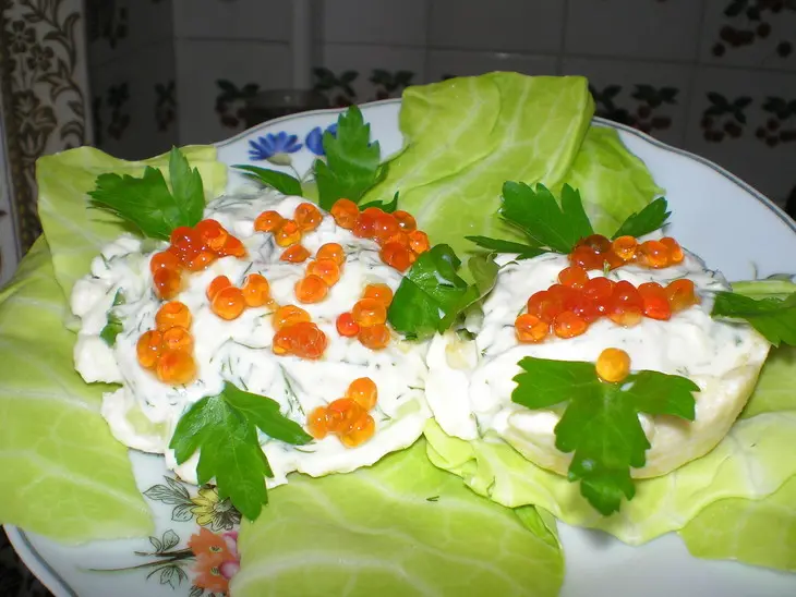 Сырные корзиночки закусочные: шаг 4