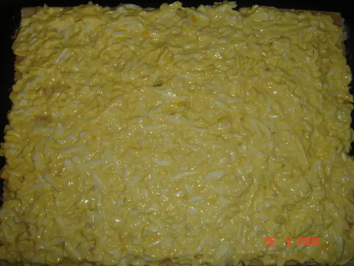 "наполеон"закусочный с рыбной начинкой: шаг 4