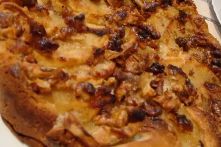 Яблочный пирог с грецкими орехами: шаг 3