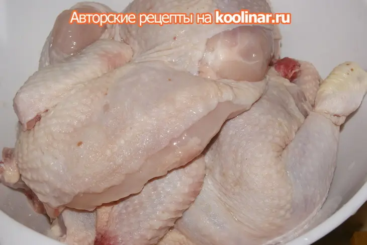 Цыплята с чесночным соусом.: шаг 1