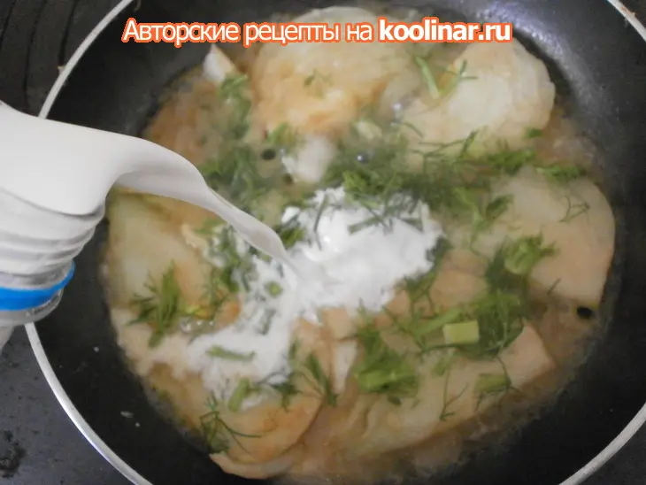 Фенхель в молочном соусе: шаг 4