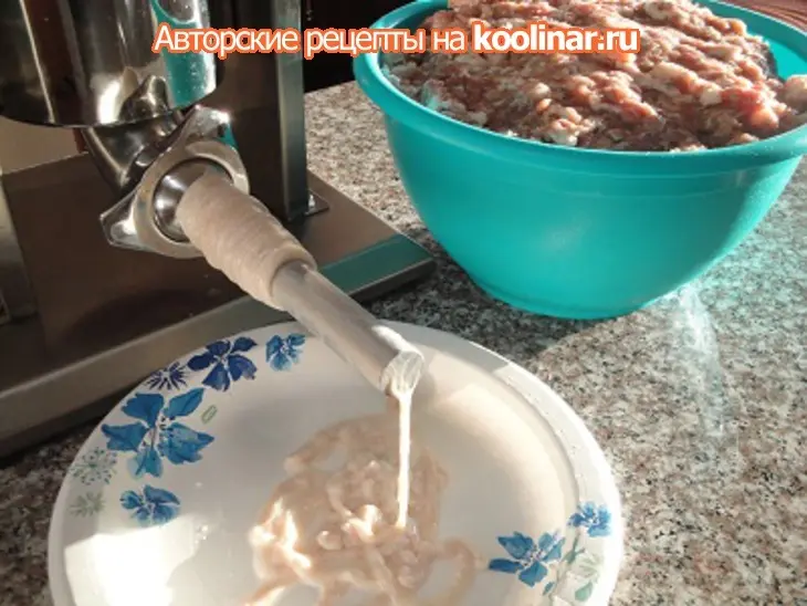 Свиные колбаски для гриля: шаг 2