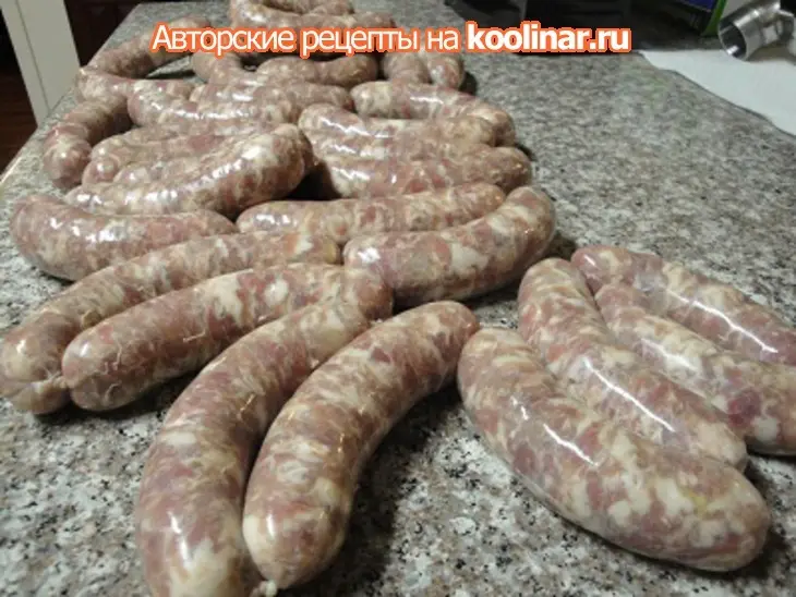 Свиные колбаски для гриля: шаг 4