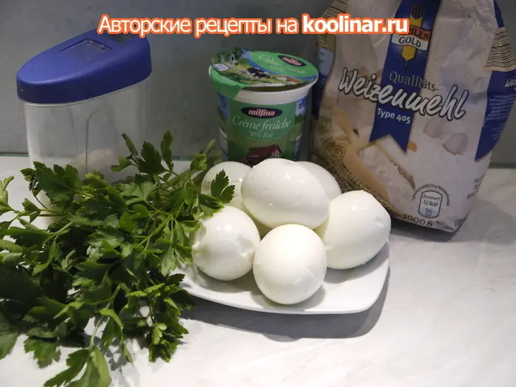 Котлетки яичные: шаг 1